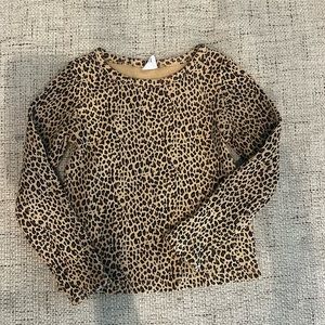 Leopard kids long sleeve shirt